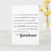 Ik ben een marathoner gefeliciteerd kaart (Gele Bloem)