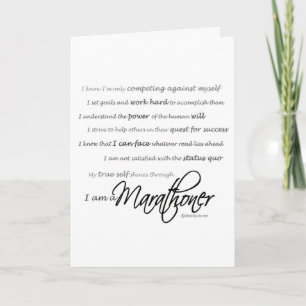 Ik ben een marathoner - het beste van een lul kaart