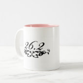 Ik ben een marathoner tweekleurige koffiemok (Voorkant links)