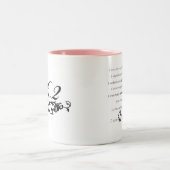 Ik ben een marathoner tweekleurige koffiemok (Center)