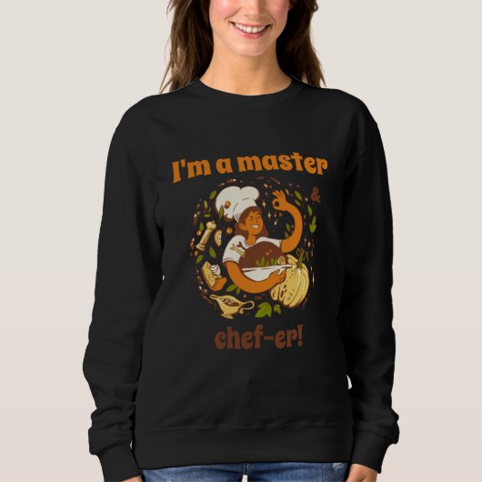Ik ben een Master Chef of Retro Chef Kookcadeau  1 Trui (Voorkant)
