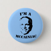 Ik ben een McCainiac Button (Voorkant)