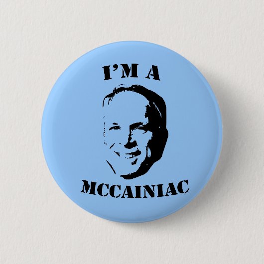 Ik ben een McCainiac Button (Voorkant)