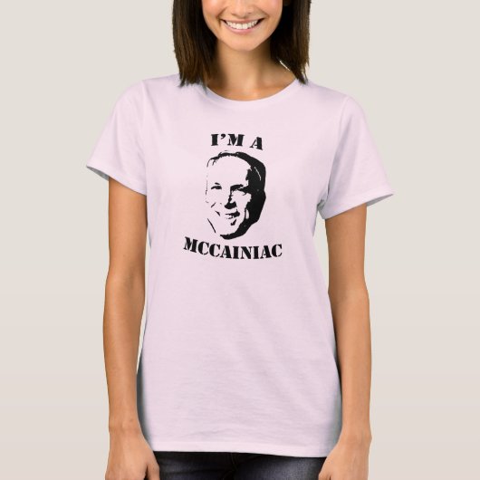 Ik ben een McCainiac T-shirt (Voorkant)