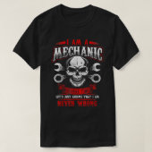 Ik ben een Mechanische Funny Grease Monkey T-shirt (Design voorkant)