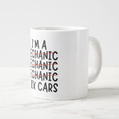 Ik ben een mechanisme bij het fixeren van auto's,  grote koffiekop (Voorkant rechts)