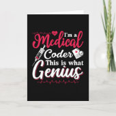 Ik ben een medisch coder van deze Genius Coding Pr Kaart (Voorkant)