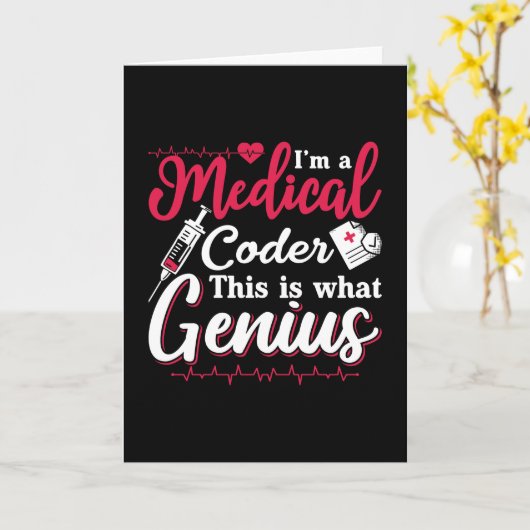 Ik ben een medisch coder van deze Genius Coding Pr Kaart (Gele Bloem)