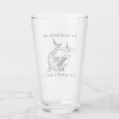 Ik ben een meester-baiter... - Vist Beer Glas (Achterkant)