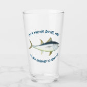 Ik ben een meester-baiter... - Vist Beer Glas (Voorkant)