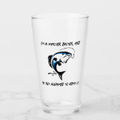 Ik ben een meester-baiter... - Vist Beer Glas (Voorkant)