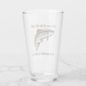 Ik ben een meester-baiter... - Vist Beer Glas (Achterkant)