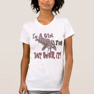 Ik ben een meisje dat ik er overheen krijg t-shirt