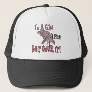 Ik ben een meisje dat ik er overheen krijg trucker pet