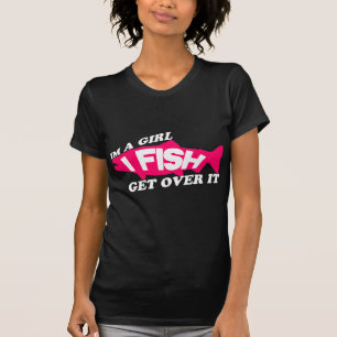 ik ben een meisje dat ik er overheen trek t-shirt
