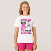 ik ben een meisje dat judo doet t-shirt (Voorkant volledig)
