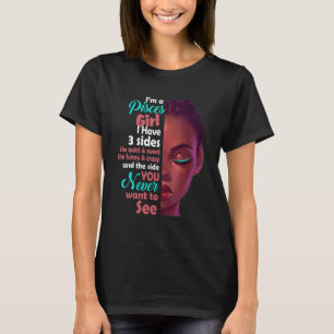 Ik ben een meisje met 3 zides t-shirt