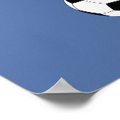 Ik ben een Meisje met Doelstellingen Voetbal/poste Poster (Hoek)