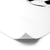 Ik ben een Meisje met Doelstellingen Voetbal/poste Poster (Hoek)