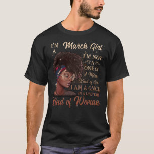 Ik ben een meisje uit de zwarte marinier, meisje v t-shirt