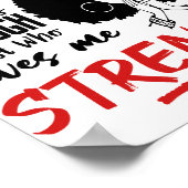 Ik ben een meisje uit september dat zwarte koningi poster (Hoek)