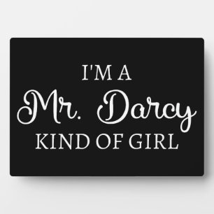 Ik ben een meisje-van-een-Meneer-Darcy-type Fotoplaat
