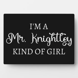 Ik ben een meisje van het soort Mr. Knightley Fotoplaat