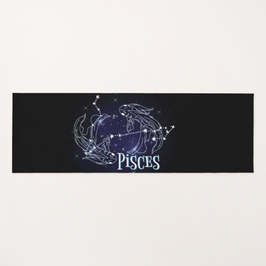 Ik ben een meisje van Pisces. Trendy Pisces Zodiac Yogamat (Voorkant (horizontaal))