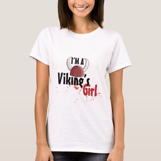 Ik ben een meisje van Viking T-shirt (Voorkant)