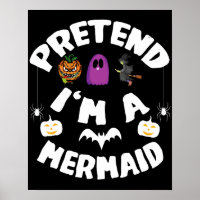 Ik ben een Mermaid Funny Halloween Costume Gift.