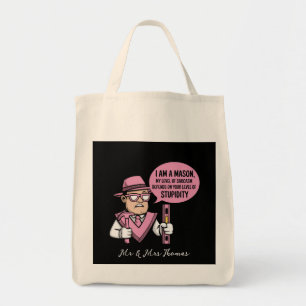 Ik ben een metselaar, mijn niveau van sarcasme han tote bag