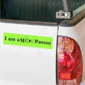 Ik ben een Micro Parent Bumpersticker (Op Truck)
