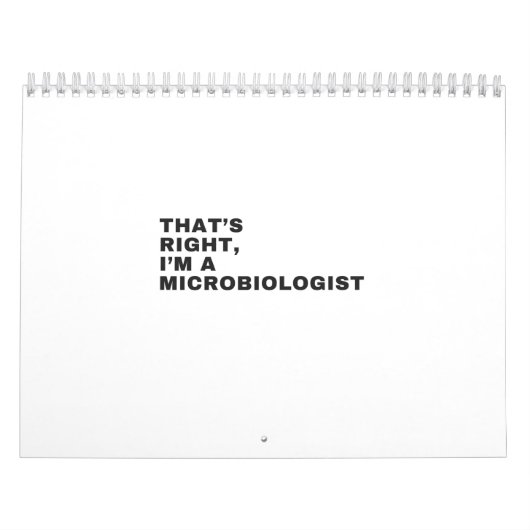 IK BEN EEN MICROBIOLOGIST KALENDER (Hoes)