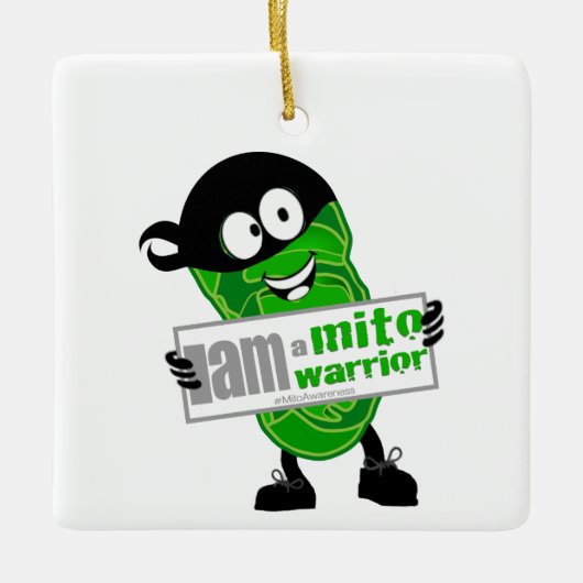 Ik ben een Mito Warrior Keramisch Ornament (Voorkant)