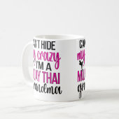 IK BEN EEN Moay Thai Oma Moay Thai Grootmoeder Koffiemok (Voorkant links)