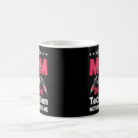 Ik ben een moeder en een dialyse-technicus. koffiemok (Center)