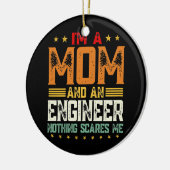 Ik ben een moeder en een ingenieur... grappige moe keramisch ornament (Links)