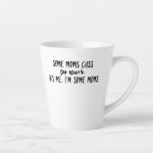 Ik ben een moeder. latte mok (Rechts)