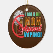 Ik ben een moeder tegen dopen keramisch ornament (Links)