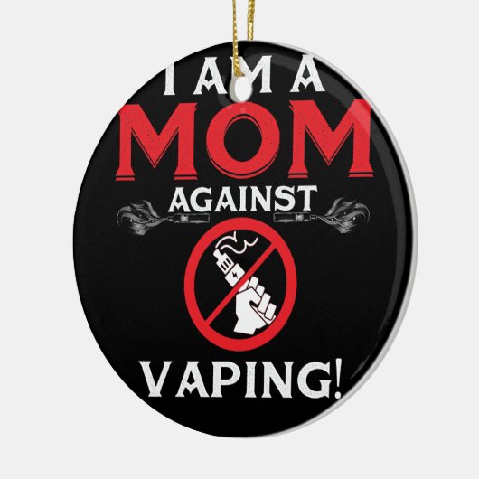 Ik ben een moeder tegen het dopen. keramisch ornament (Links)