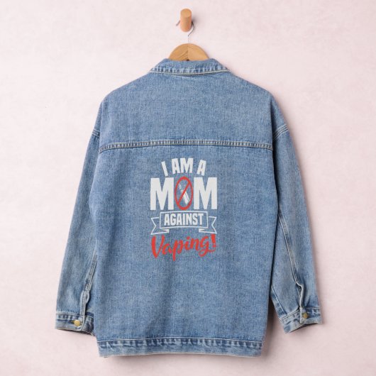 Ik ben een moeder tegen het opblazen van non-Smoke Denim Jacket (Hangar)