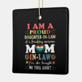 Ik ben een moedige dochter in de wet om Geweldige Keramisch Ornament (Links)