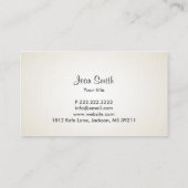 Ik ben een mogelijke fitness body scruppting visitekaartje (Achterkant)