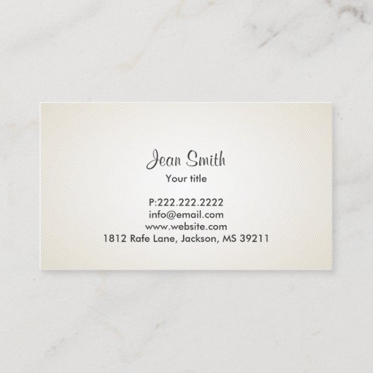 Ik ben een mogelijke fitness body scruppting visitekaartje (Achterkant)