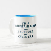 Ik ben een Mok van Biker uit de bergen (Voorkant links)
