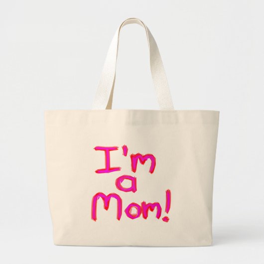 IK BEN EEN MOM! GROTE TOTE BAG (Voorkant)