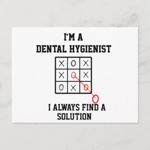 Ik ben een mondhygiënist, ik vind altijd een oplos briefkaart