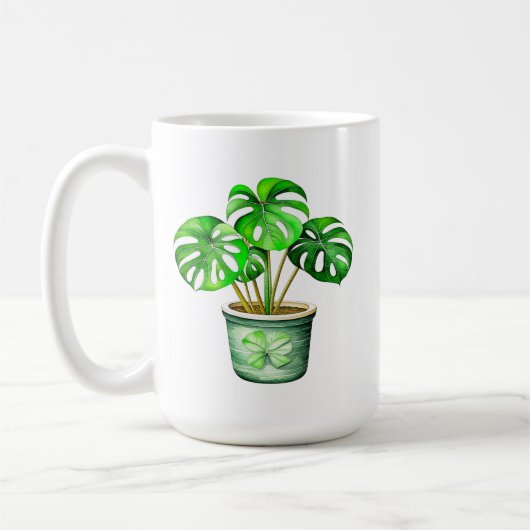 Ik ben een Monstera zonder mijn koffie | Funny Pla Koffiemok (Links)