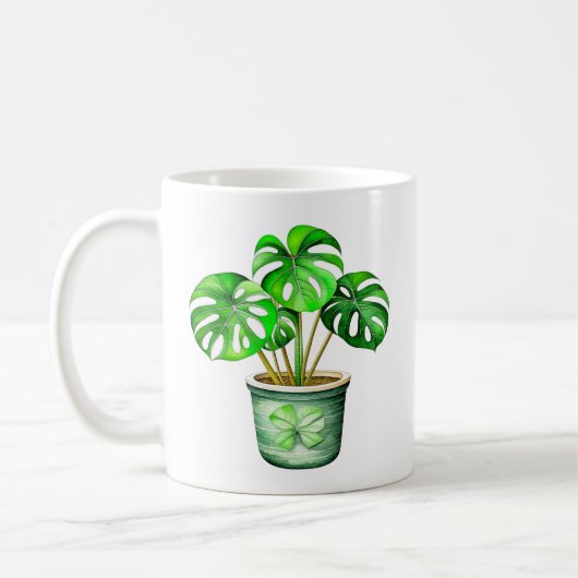Ik ben een Monstera zonder mijn koffie | Funny Pla Koffiemok (Links)