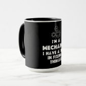 Ik ben een monteur grappig mok (Voorkant links)